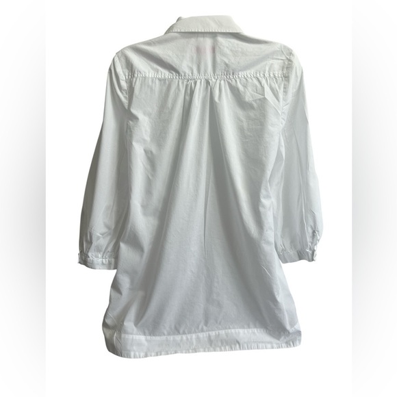 Lilly Pulitzer White Button Up Blouse Size Small - Picture 3 of 5